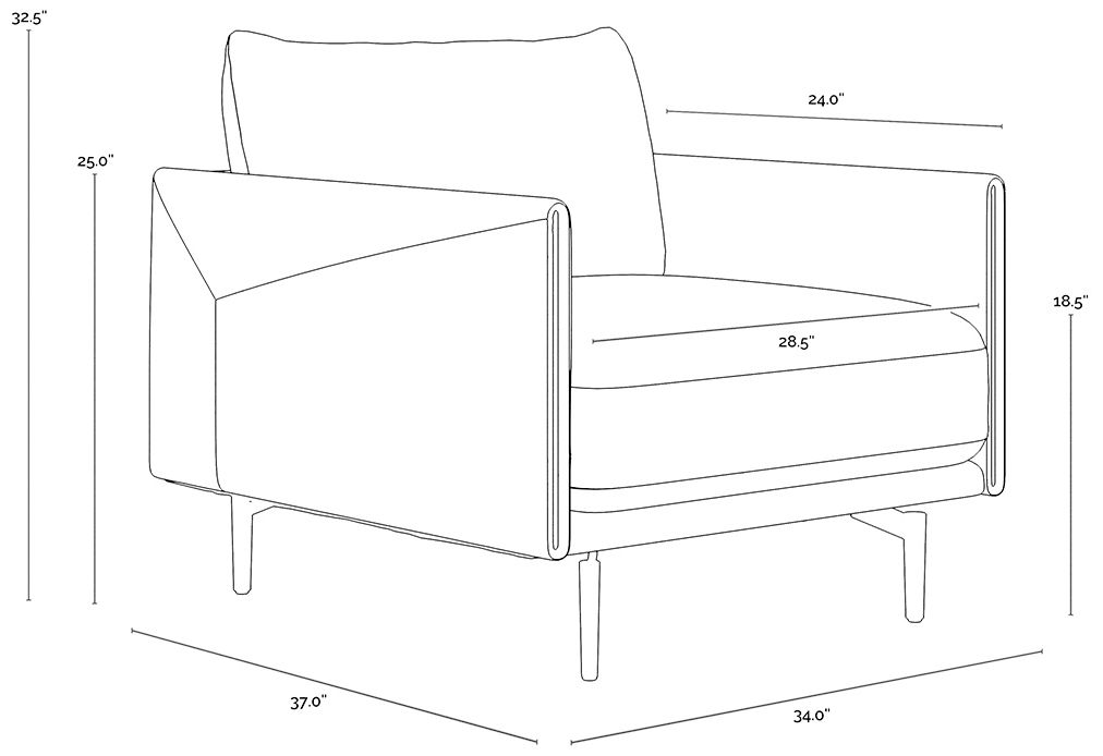 Sunpan Ashi Armchair Nash Zebra and Coal Black