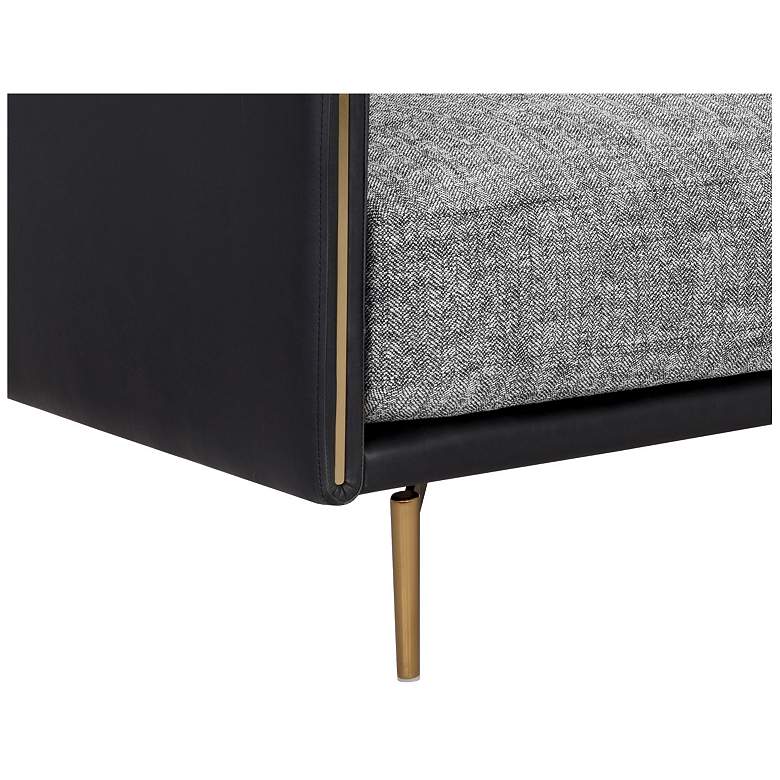 Image 4 Sunpan Ashi Sofa Nash Zebra and Coal Black more views