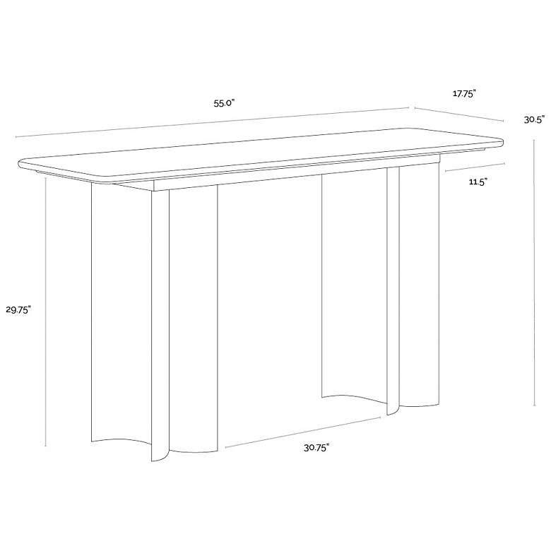 Image 5 Sunpan Astara Console Table more views
