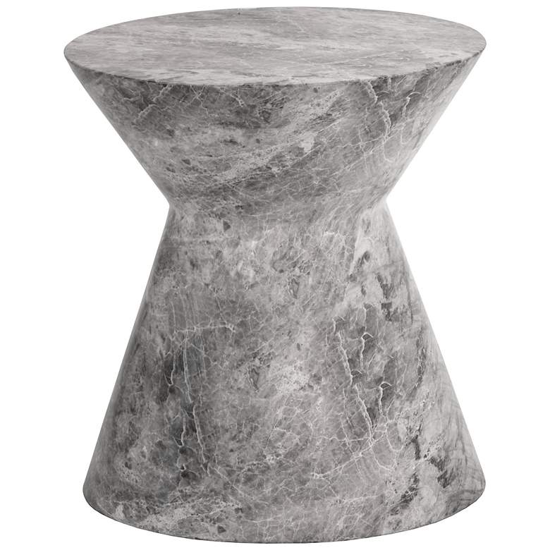 Image 2 Sunpan Astley End Table Marble Look Gray more views