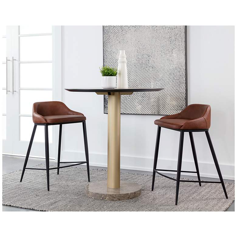 Image 5 Sunpan Astra Counter Stool Cinnamon Brown more views