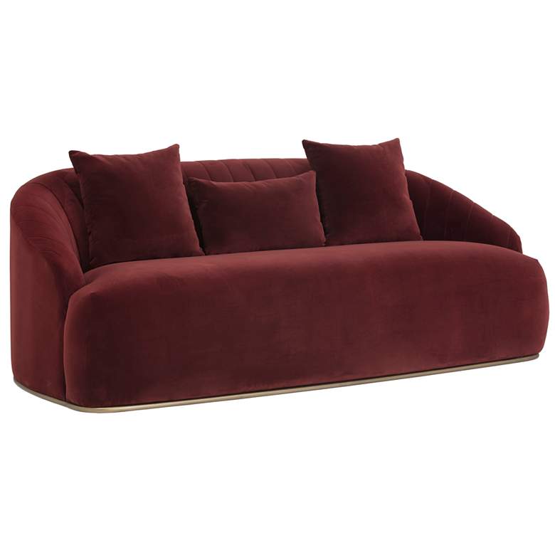 Image 1 Sunpan Astrid Sofa Merlot