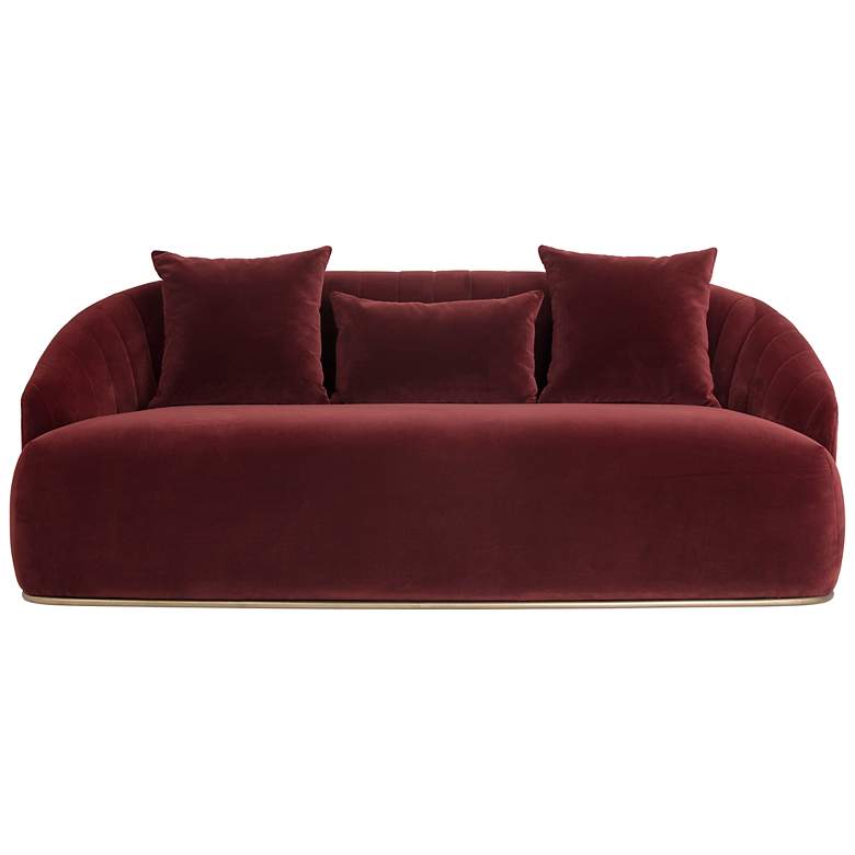 Image 2 Sunpan Astrid Sofa Merlot more views