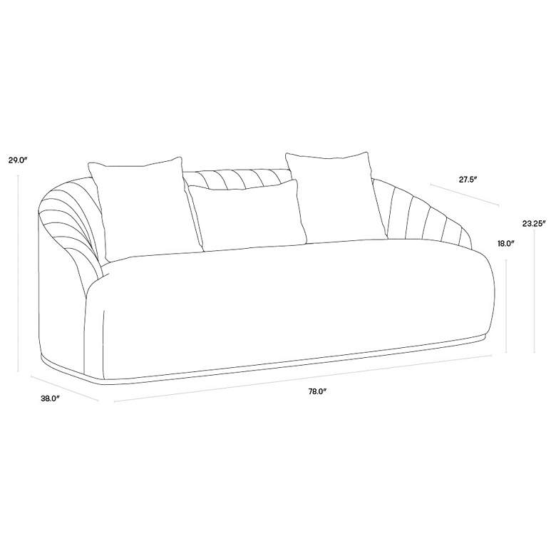 Image 4 Sunpan Astrid Sofa Polo Club Stone more views