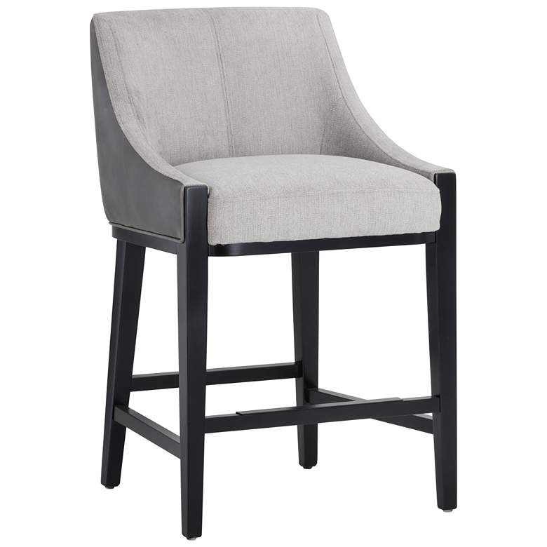 Image 1 Sunpan Aurora Counter Stool Polo Club Stone and Overcast Gray