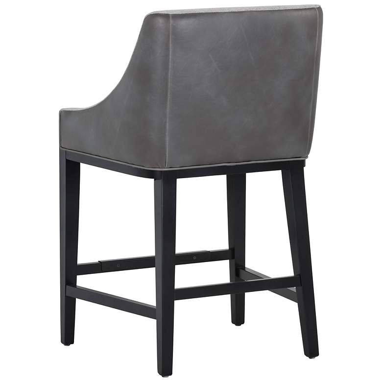 Image 3 Sunpan Aurora Counter Stool Polo Club Stone and Overcast Gray more views