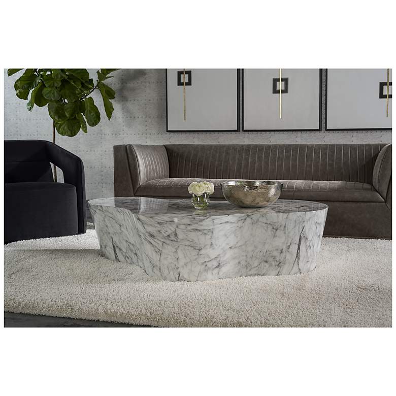 Image 5 Sunpan Ava Coffee Table Marble Look more views