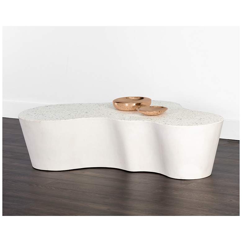 Image 5 Sunpan Ava Coffee Table Terrazzo more views