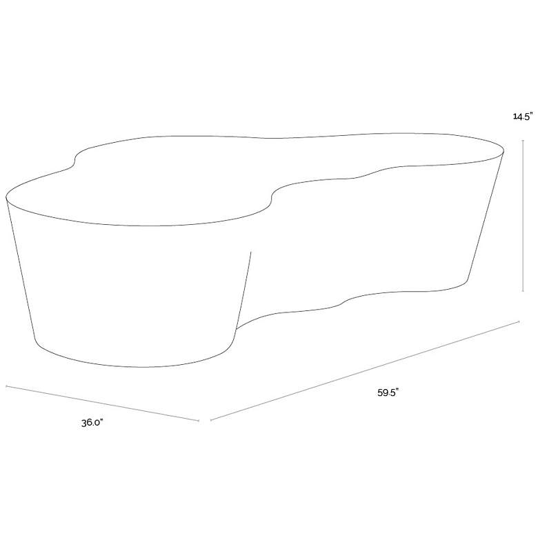 Image 7 Sunpan Ava Coffee Table Terrazzo more views