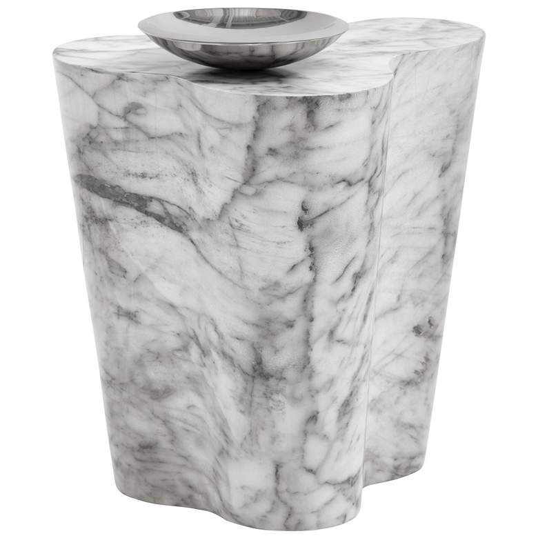Image 1 Sunpan Ava End Table Small Marble Look