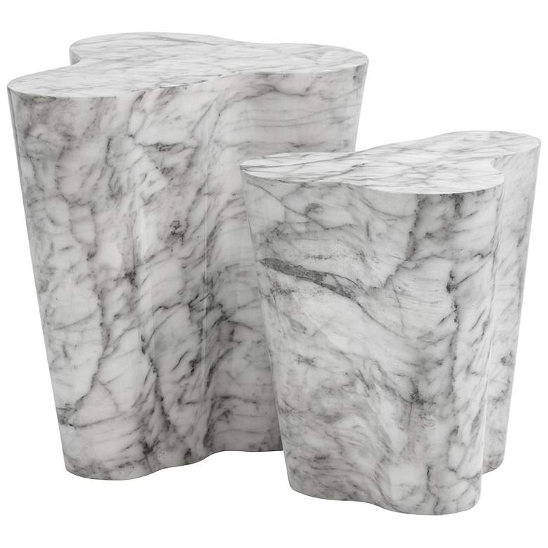 Image 5 Sunpan Ava End Table Small Marble Look more views