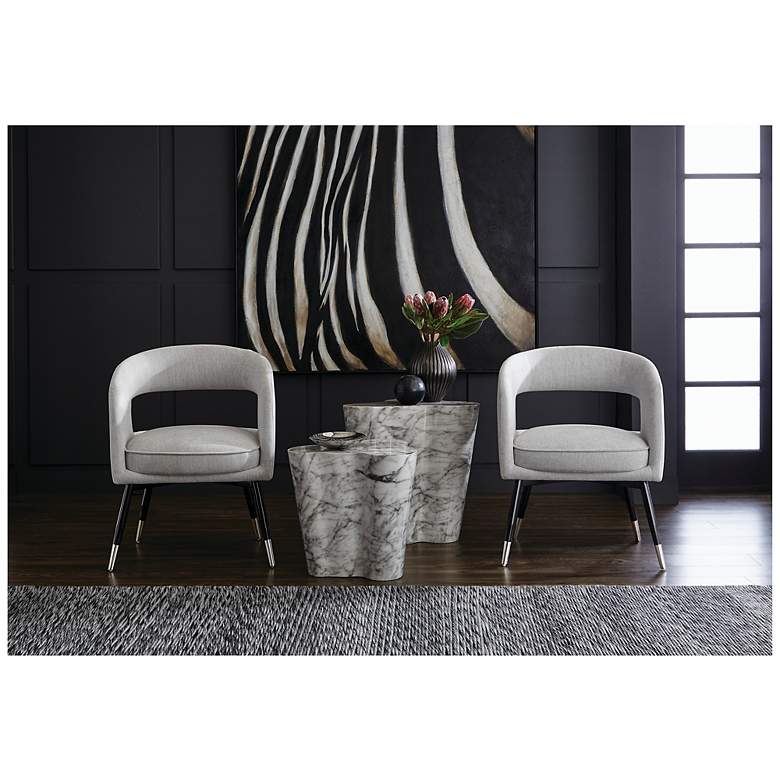 Image 6 Sunpan Ava End Table Small Marble Look more views