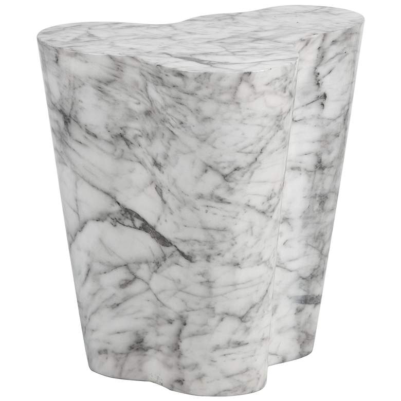 Image 2 Sunpan Ava Side Table Large Marble Look more views