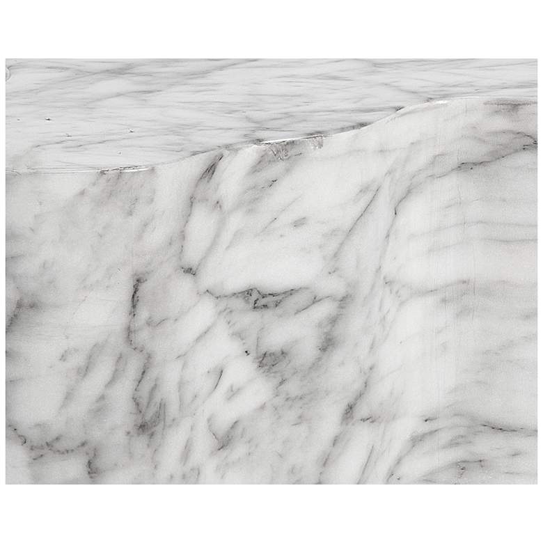 Image 6 Sunpan Ava Side Table Large Marble Look more views