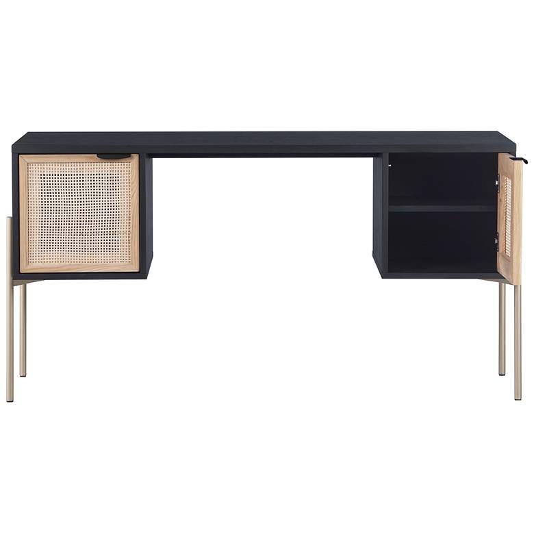 Image 4 Sunpan Avida Desk Gold Black and natural more views