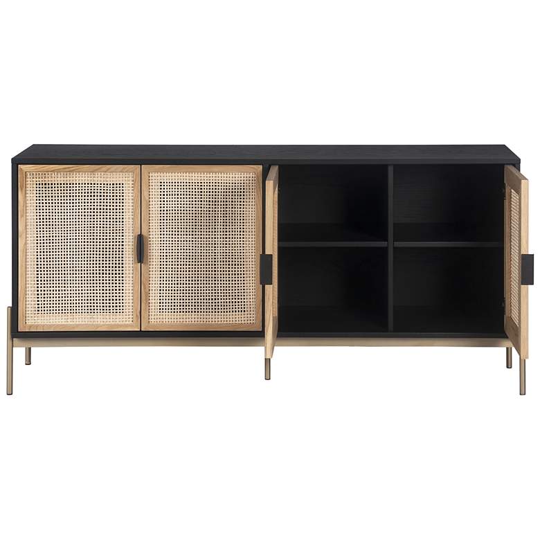 Image 3 Sunpan Avida Sideboard Large Gold Black and natural more views