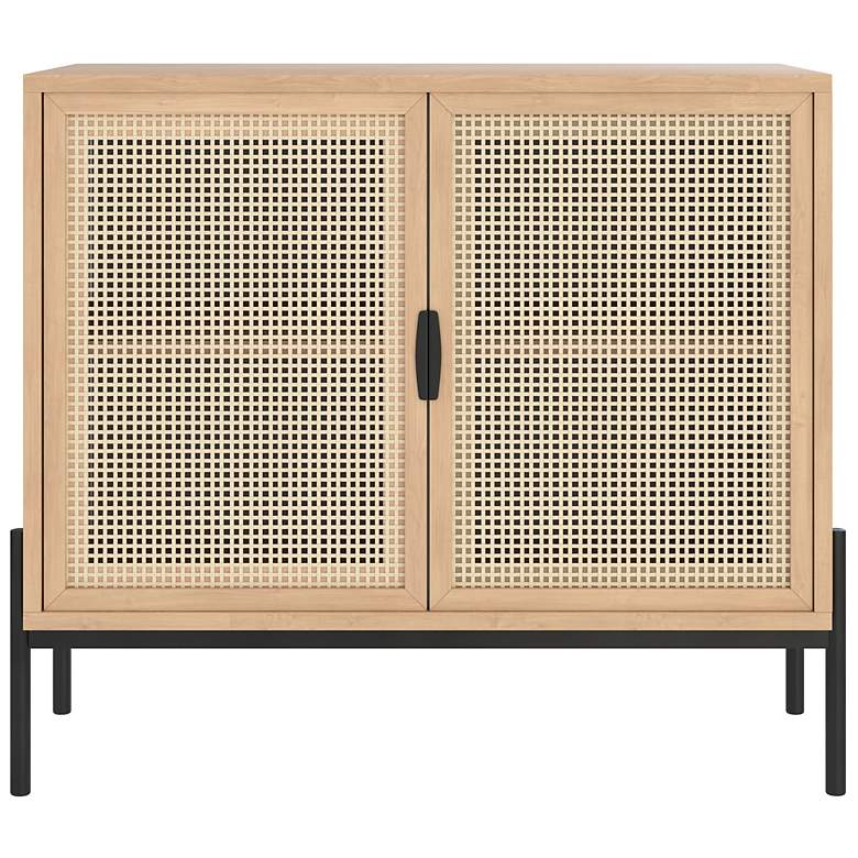 Image 2 Sunpan Avida Sideboard Small Black Rustic Oak and natural more views
