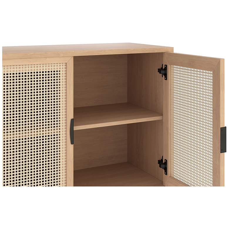 Image 5 Sunpan Avida Sideboard Small Black Rustic Oak and natural more views
