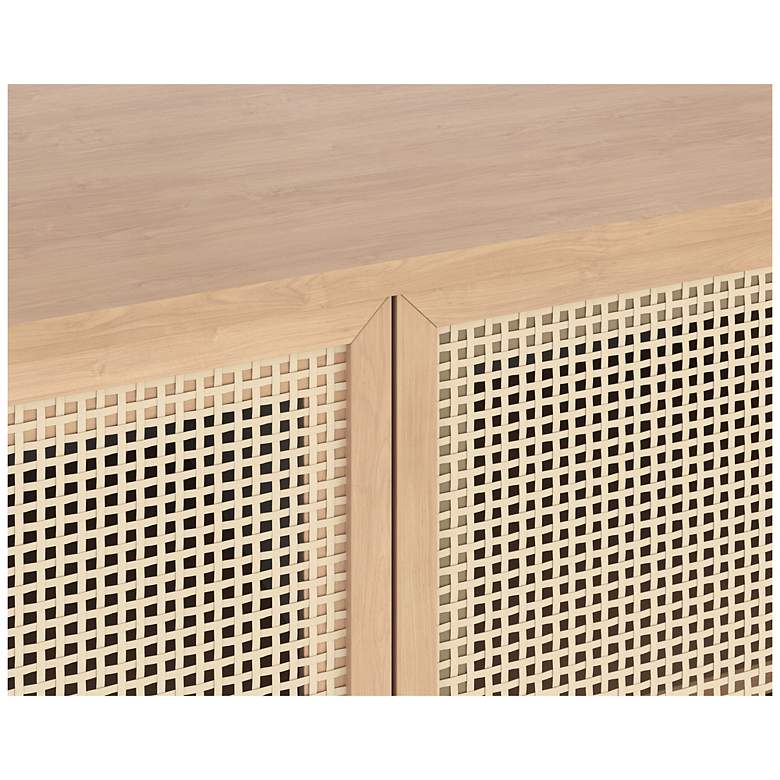 Image 6 Sunpan Avida Sideboard Small Black Rustic Oak and natural more views