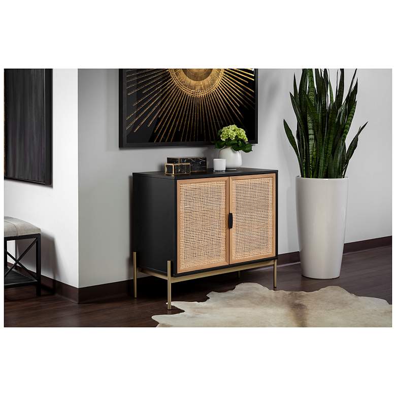 Image 4 Sunpan Avida Sideboard Small Gold Black and natural more views