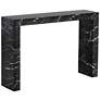 2_Sunpan Axle Console Table Marble Look Black more views
