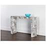 4_Sunpan Axle Console Table Marble Look Gray more views
