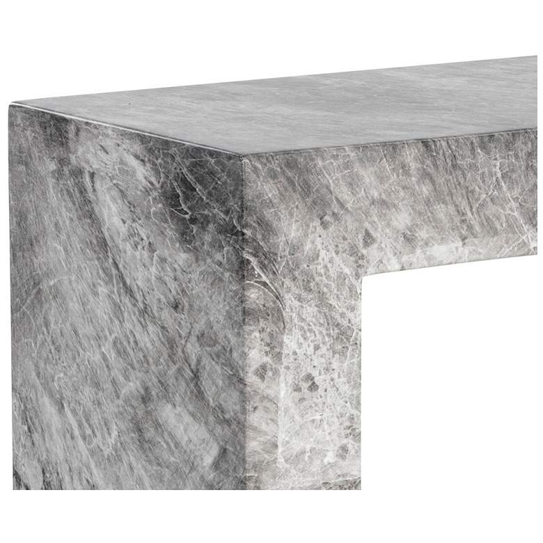 Image 5 Sunpan Axle Console Table Marble Look Gray more views