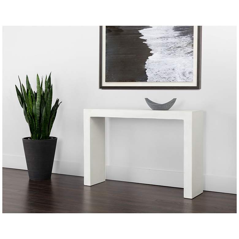 Image 4 Sunpan Axle Console Table White more views