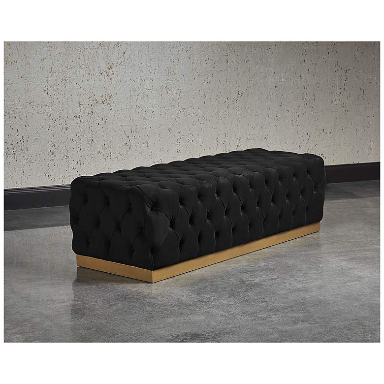 Image 3 Sunpan Babette Bench Abbington Black more views