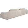 3_Sunpan Baela 145" Wide Danny Cream Fabric Modern Sofa more views