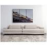 7_Sunpan Baela 145" Wide Danny Cream Fabric Modern Sofa more views