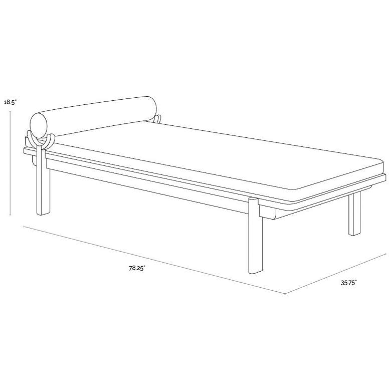 Image 6 Sunpan Bahari Daybed Charcoal Gracebay Gray more views