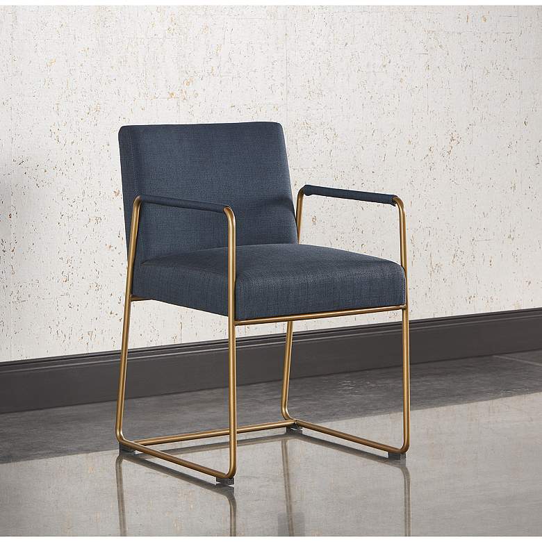 Image 1 Sunpan Balford Dining Armchair Arena Navy