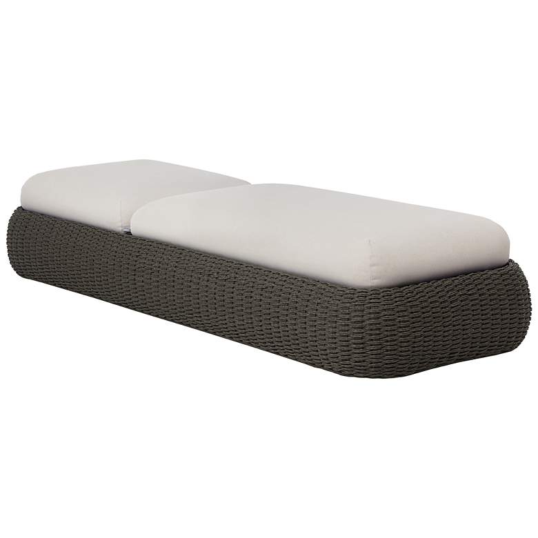 Image 2 Sunpan Barcelona Lounger Gray Palazzo Cream more views