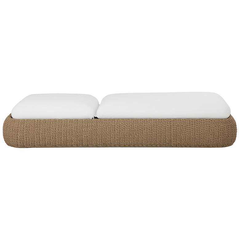 Image 3 Sunpan Barcelona Lounger Natural Stinson White more views
