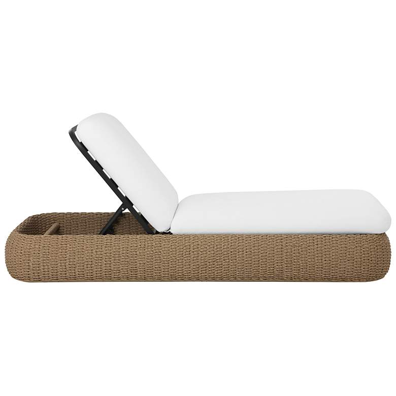 Image 4 Sunpan Barcelona Lounger Natural Stinson White more views