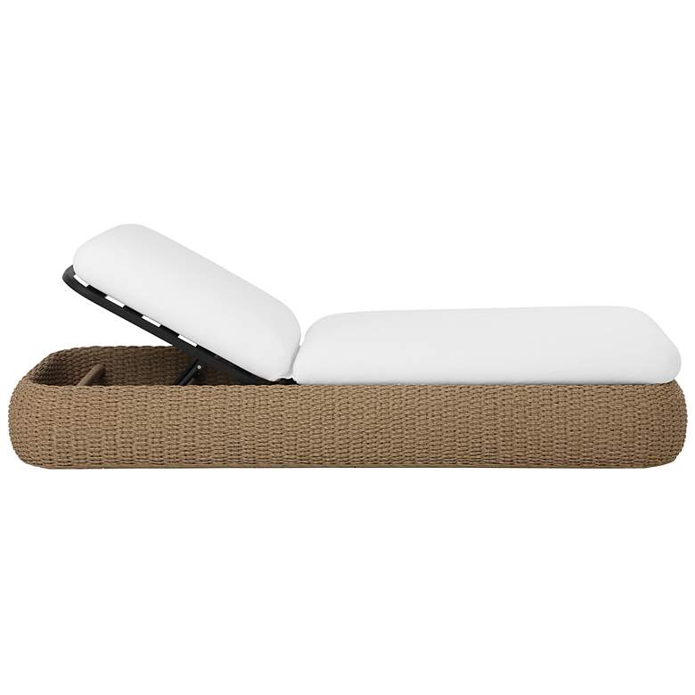 Image 5 Sunpan Barcelona Lounger Natural Stinson White more views
