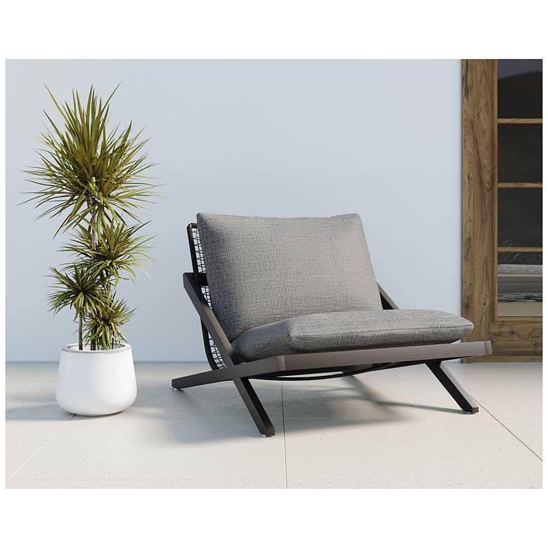 Image 5 Sunpan Bari Lounge Chair Charcoal Gracebay Gray more views