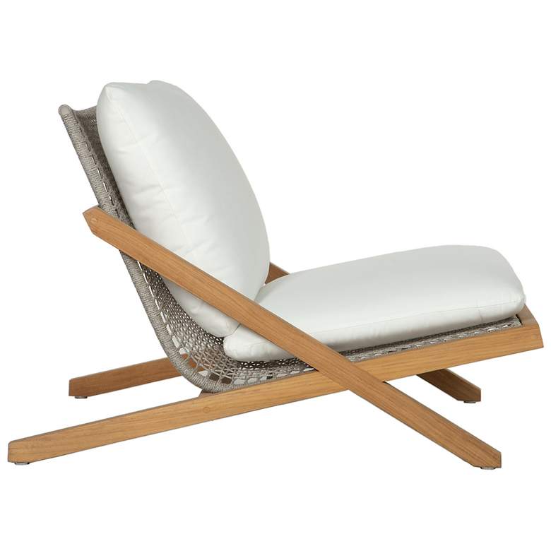 Image 3 Sunpan Bari Lounge Chair Natural Stinson White more views