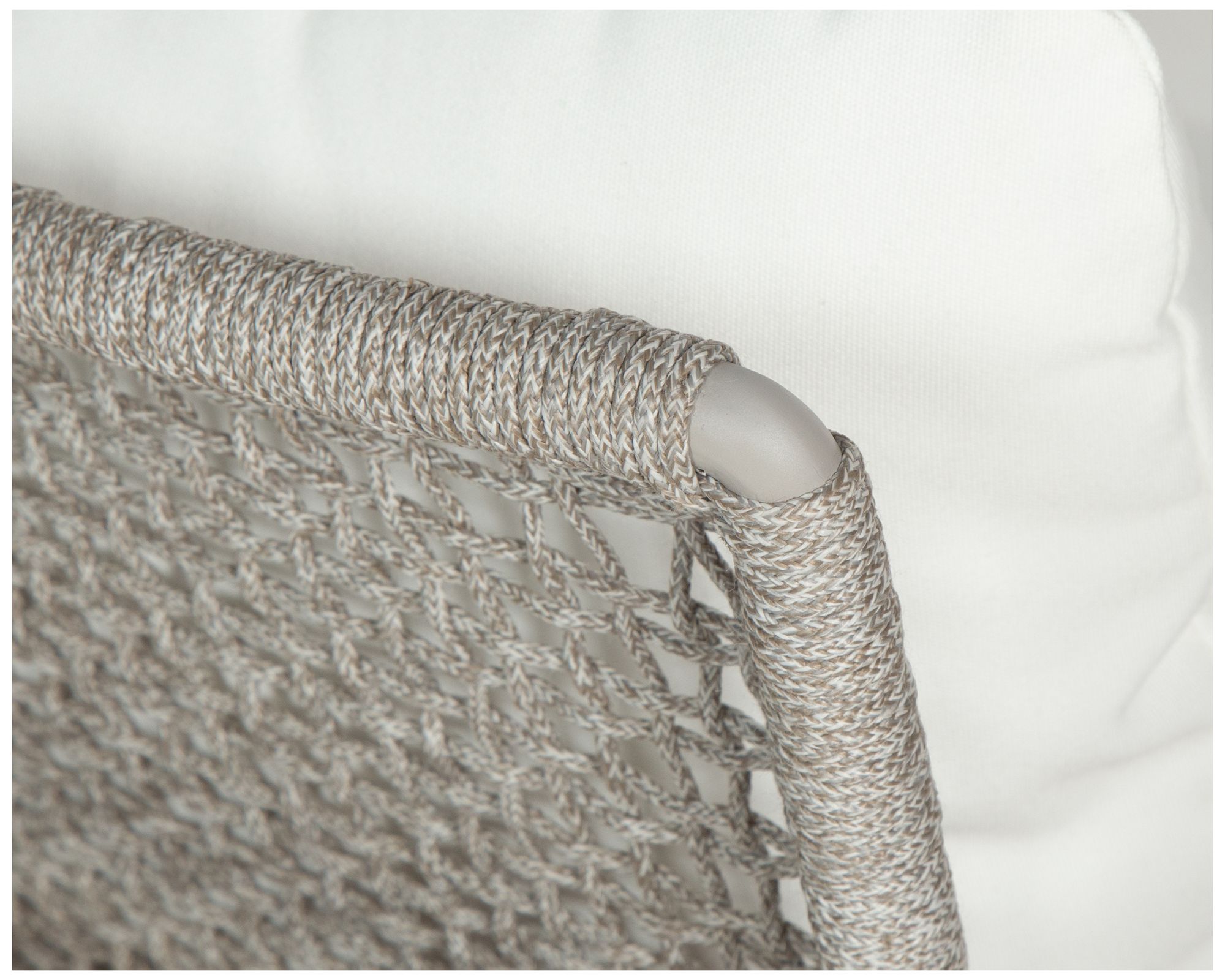 Sunpan Bari Lounge Chair Natural Stinson White