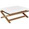Sunpan Bari Stool Natural Stinson White
