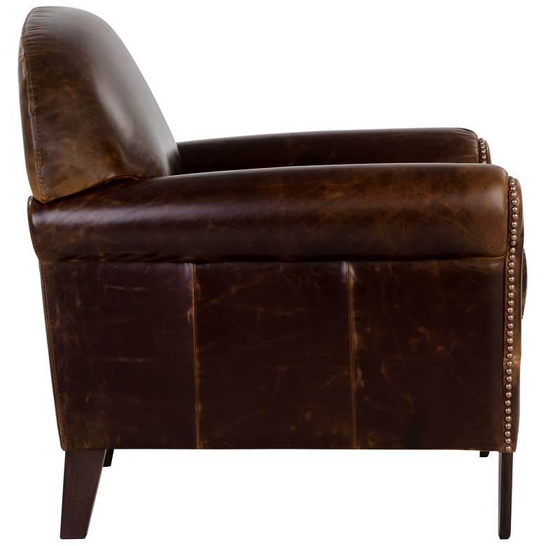 Image 3 Sunpan Bastoni Lounge Chair Chocolate Leather more views