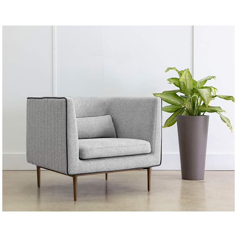 Image 1 Sunpan Batavia Armchair Belfast Heather Gray