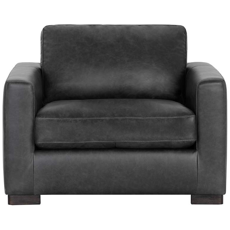 Image 3 Sunpan Baylor Armchair Marseille Black Leather more views