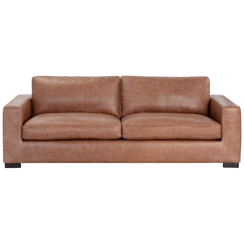 Image 2 Sunpan Baylor Sofa Marseille Camel Leather more views
