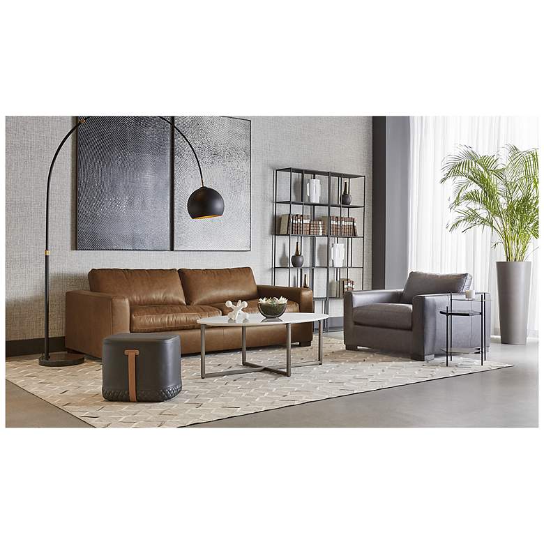 Image 6 Sunpan Baylor Sofa Marseille Camel Leather more views