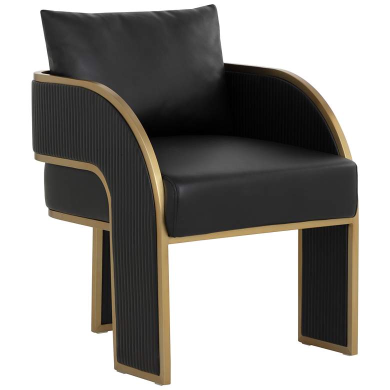 Image 1 Sunpan Baz Dining Armchair Napa Black