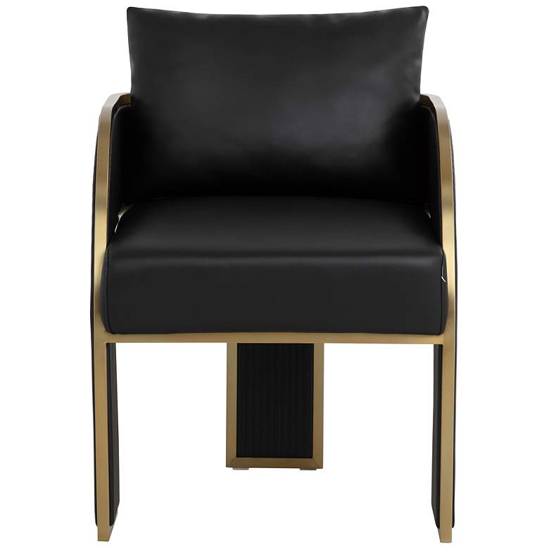 Image 2 Sunpan Baz Dining Armchair Napa Black more views