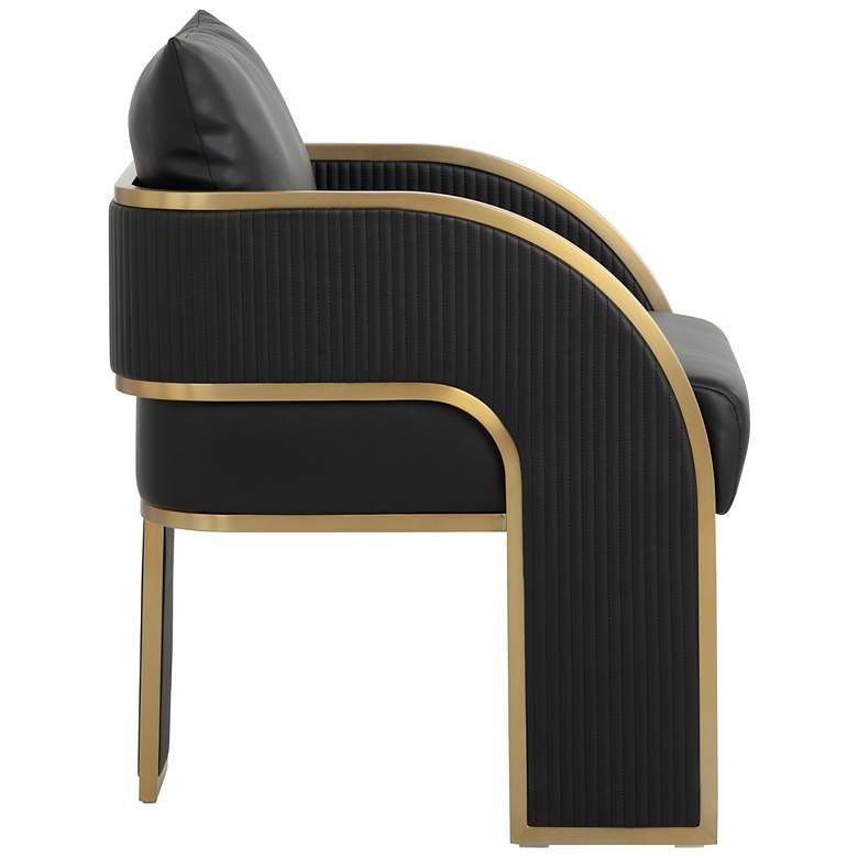 Image 3 Sunpan Baz Dining Armchair Napa Black more views