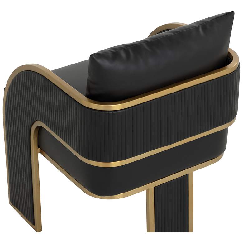 Image 5 Sunpan Baz Dining Armchair Napa Black more views